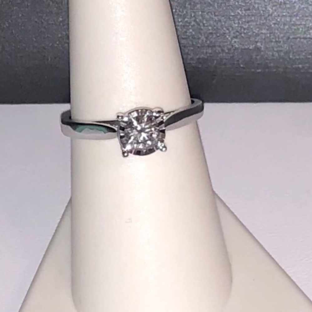 10kt White Gold .50 tcw Zales Diamond Ring